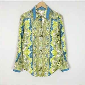 Robert Graham 100% Silk Paisley Button-Up Shirt